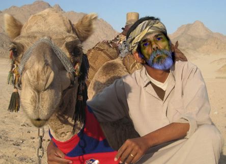 Larry w Camel.JPG